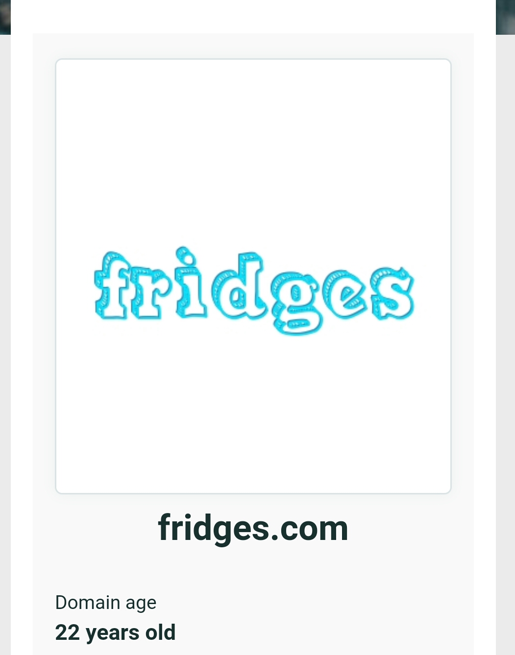 Fridges.com sells for $20 K