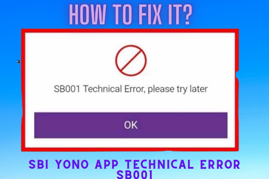 sb001 technical error