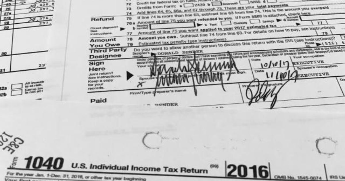 Trump Tax Returns Released By House Committee