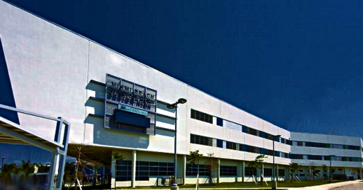 Miami Beach Senior High School in 1997
