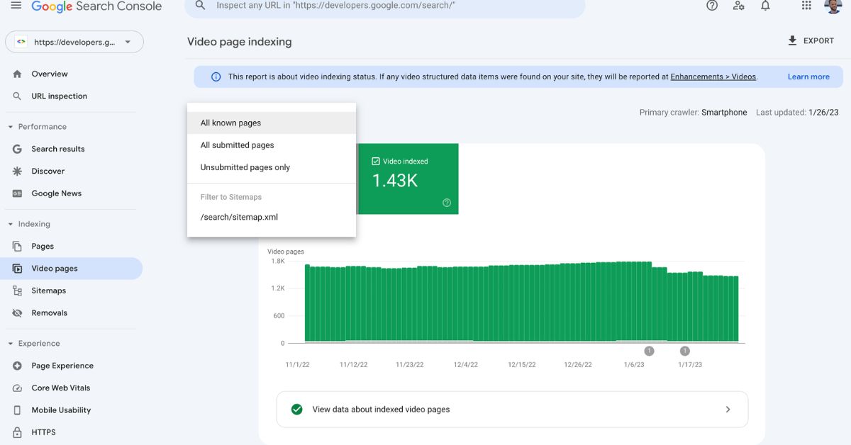 Google Updates Search Console