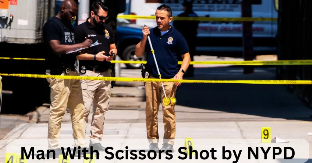 Man With Scissors Shot by NYPD